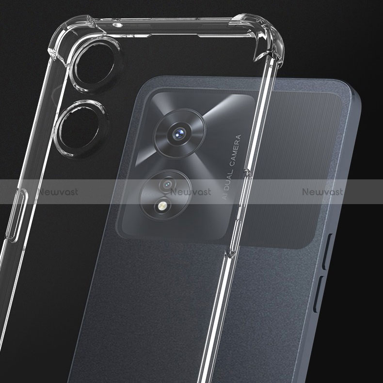 Ultra-thin Transparent TPU Soft Case T08 for Oppo A1x 5G Clear
