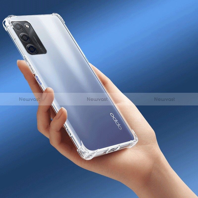 Ultra-thin Transparent TPU Soft Case T08 for Oppo A56 5G Clear