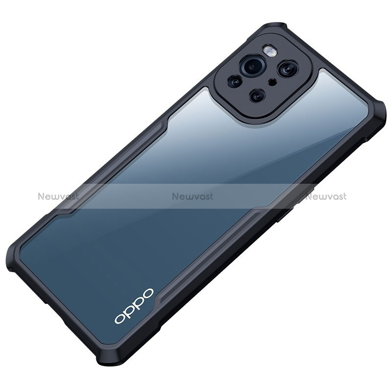 Ultra-thin Transparent TPU Soft Case T08 for Oppo Find X3 5G Black