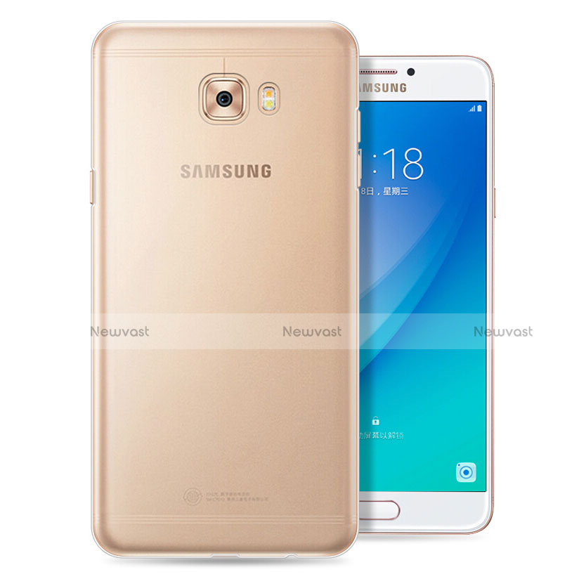 Ultra-thin Transparent TPU Soft Case T08 for Samsung Galaxy C5 Pro C5010 Clear