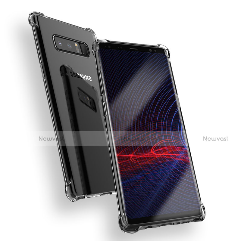 Ultra-thin Transparent TPU Soft Case T08 for Samsung Galaxy Note 8 Duos N950F Clear