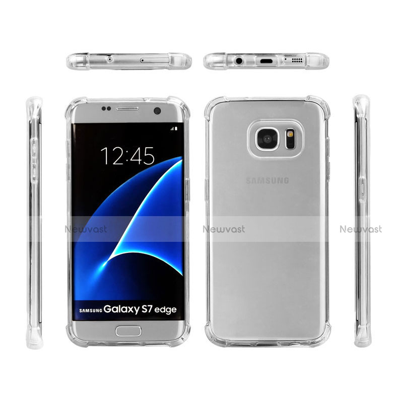 Ultra-thin Transparent TPU Soft Case T08 for Samsung Galaxy S7 Edge G935F Clear