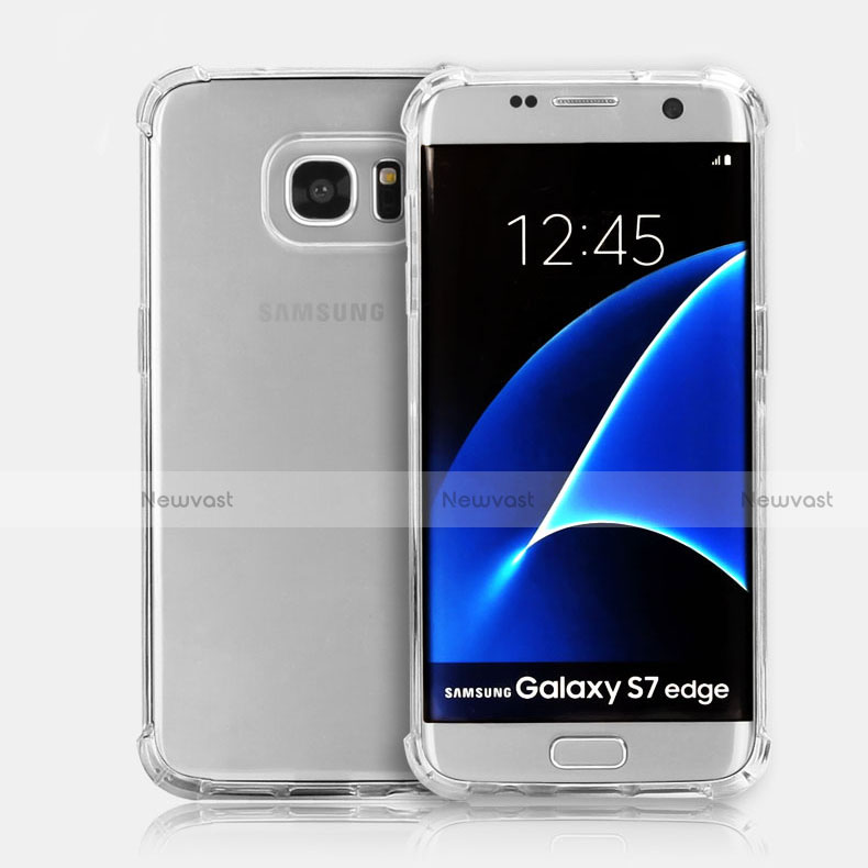 Ultra-thin Transparent TPU Soft Case T08 for Samsung Galaxy S7 Edge G935F Clear