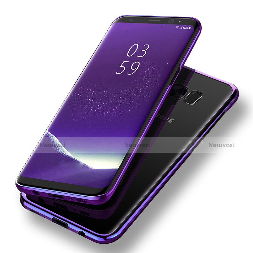 Ultra-thin Transparent TPU Soft Case T08 for Samsung Galaxy S8 Plus Purple