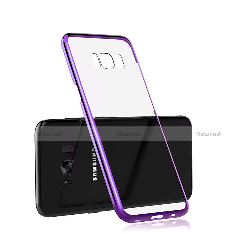 Ultra-thin Transparent TPU Soft Case T08 for Samsung Galaxy S8 Plus Purple