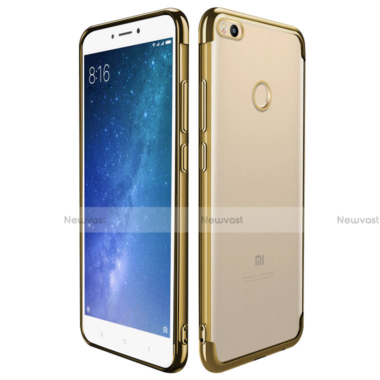 Ultra-thin Transparent TPU Soft Case T08 for Xiaomi Mi Max 2 Gold