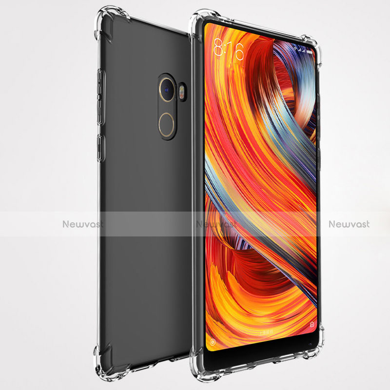 Ultra-thin Transparent TPU Soft Case T08 for Xiaomi Mi Mix 2 Clear