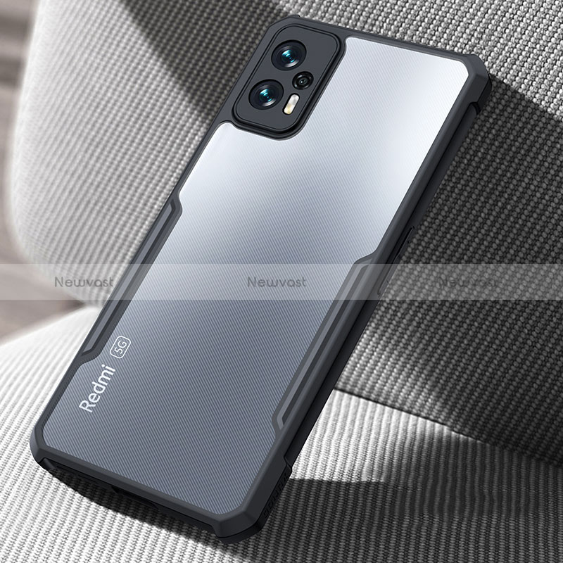 Ultra-thin Transparent TPU Soft Case T08 for Xiaomi Redmi Note 11T Pro 5G Black