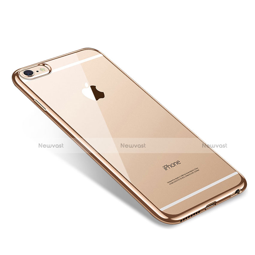 Ultra-thin Transparent TPU Soft Case T09 for Apple iPhone 6 Plus Gold