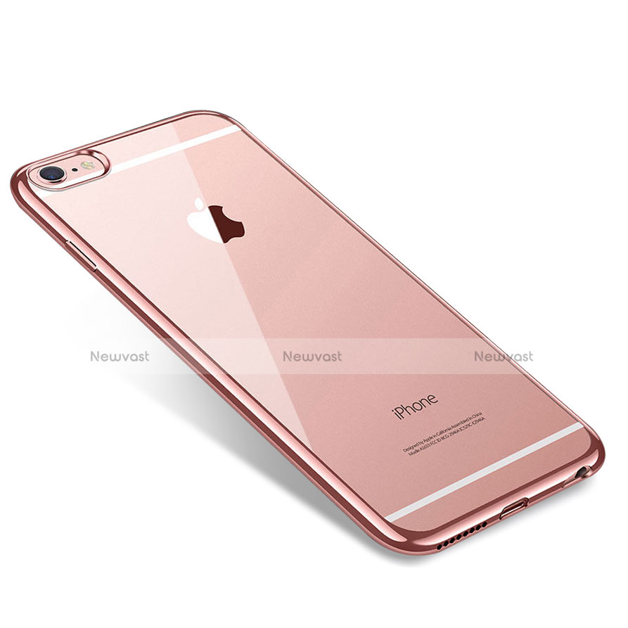 Ultra-thin Transparent TPU Soft Case T09 for Apple iPhone 6 Plus Rose Gold