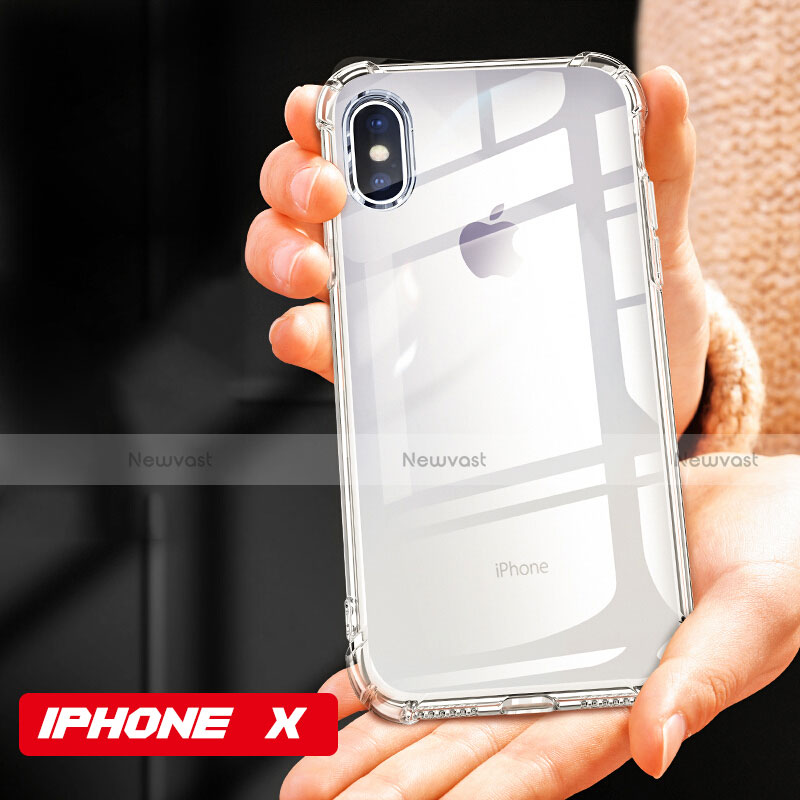 Ultra-thin Transparent TPU Soft Case T09 for Apple iPhone Xs Clear