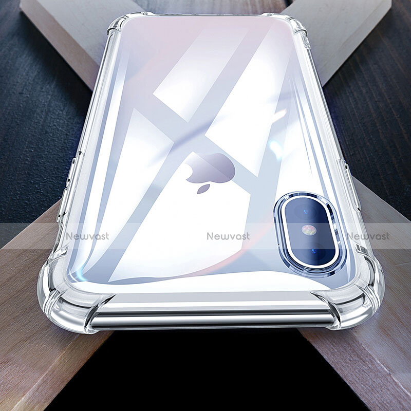 Ultra-thin Transparent TPU Soft Case T09 for Apple iPhone Xs Clear