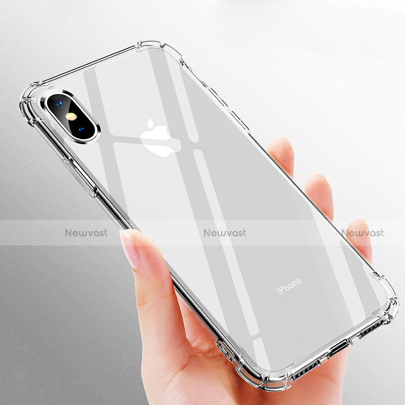 Ultra-thin Transparent TPU Soft Case T09 for Apple iPhone Xs Clear