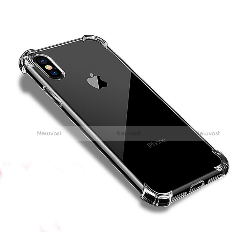 Ultra-thin Transparent TPU Soft Case T09 for Apple iPhone Xs Clear