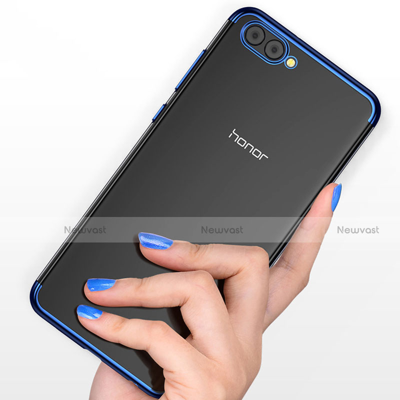 Ultra-thin Transparent TPU Soft Case T09 for Huawei Honor V10 Blue