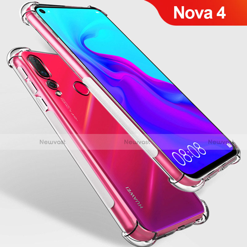 Ultra-thin Transparent TPU Soft Case T09 for Huawei Nova 4 Clear