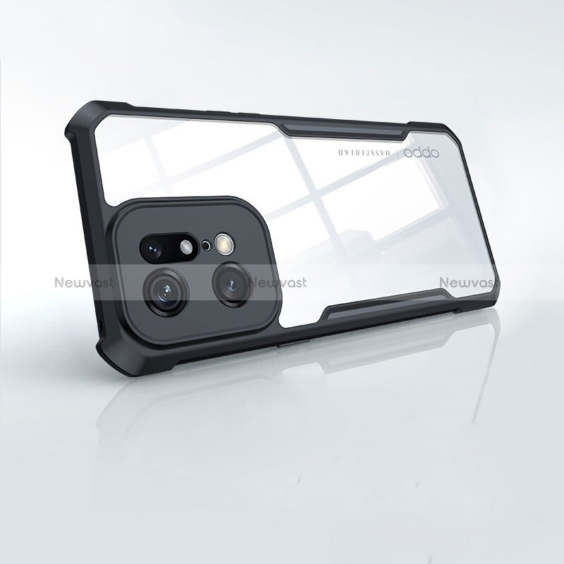 Ultra-thin Transparent TPU Soft Case T09 for Oppo Find X5 5G Black