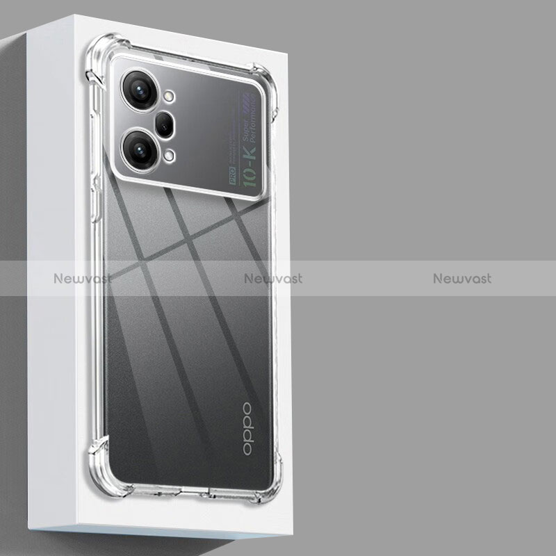 Ultra-thin Transparent TPU Soft Case T09 for Oppo K10 Pro 5G Clear