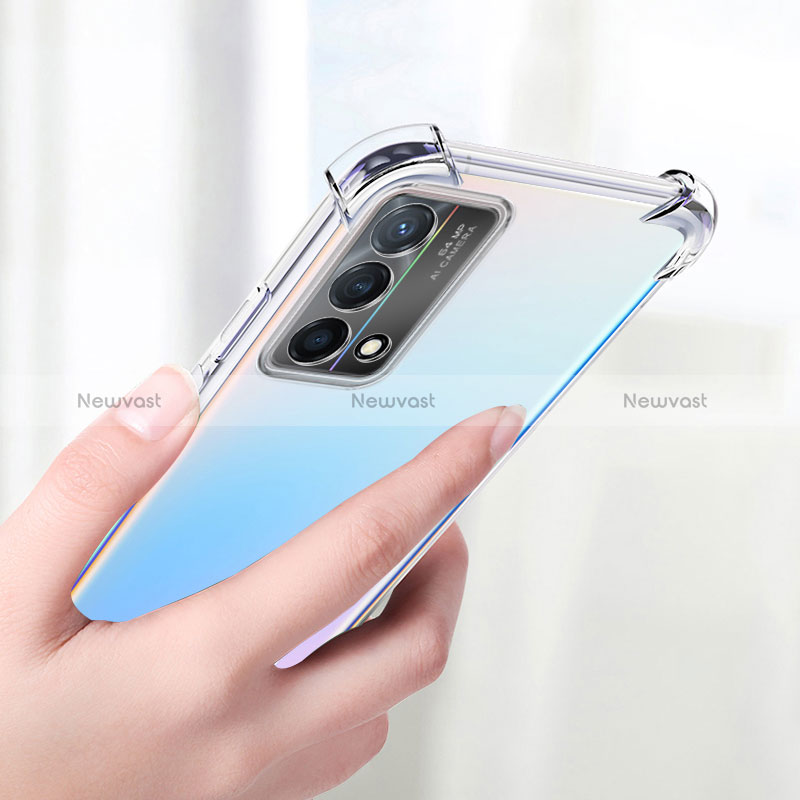 Ultra-thin Transparent TPU Soft Case T09 for Oppo K9 5G Clear