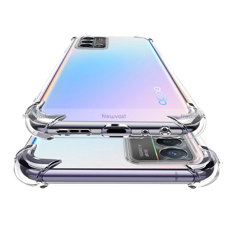 Ultra-thin Transparent TPU Soft Case T09 for Oppo K9 5G Clear