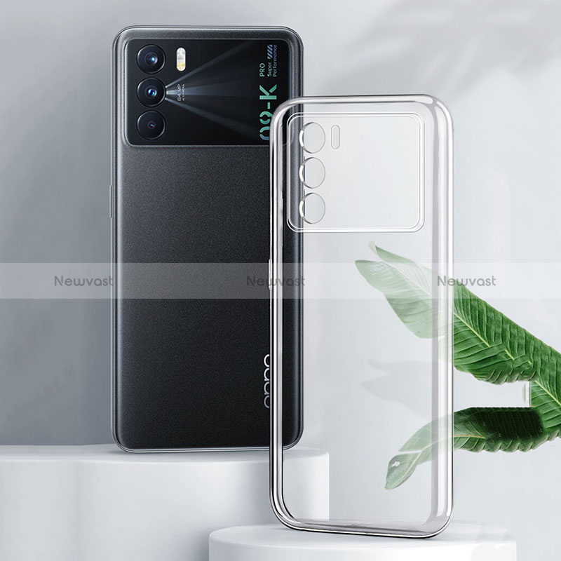 Ultra-thin Transparent TPU Soft Case T09 for Oppo K9 Pro 5G Clear