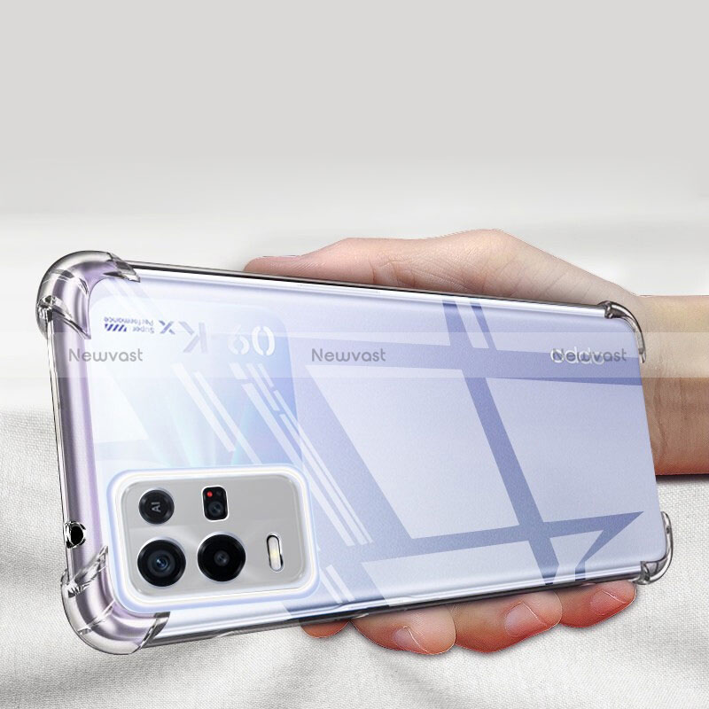 Ultra-thin Transparent TPU Soft Case T09 for Oppo K9X 5G Clear