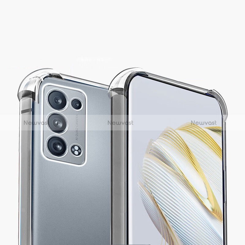 Ultra-thin Transparent TPU Soft Case T09 for Oppo Reno6 Pro 5G Clear