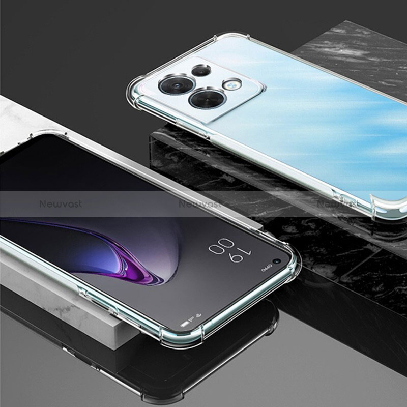 Ultra-thin Transparent TPU Soft Case T09 for Oppo Reno9 5G Clear