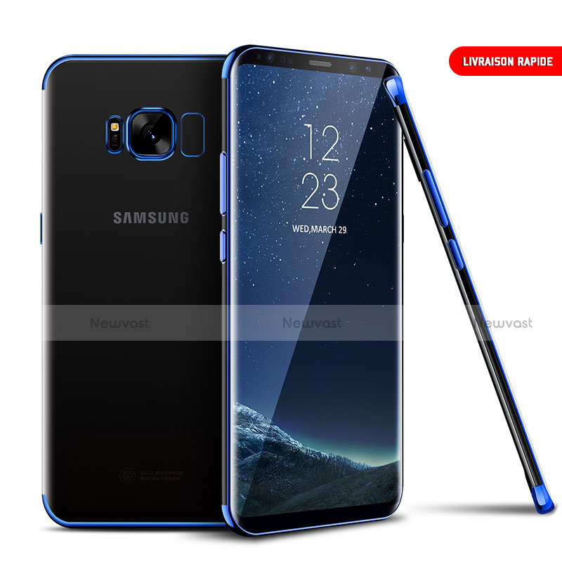 Ultra-thin Transparent TPU Soft Case T09 for Samsung Galaxy S8 Plus Blue