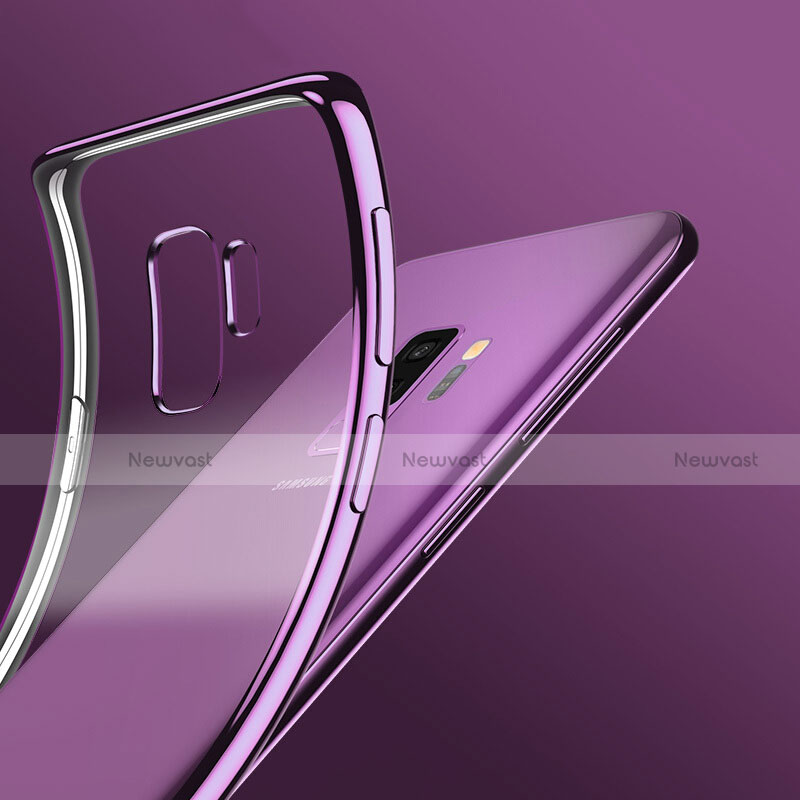 Ultra-thin Transparent TPU Soft Case T09 for Samsung Galaxy S9 Plus Purple