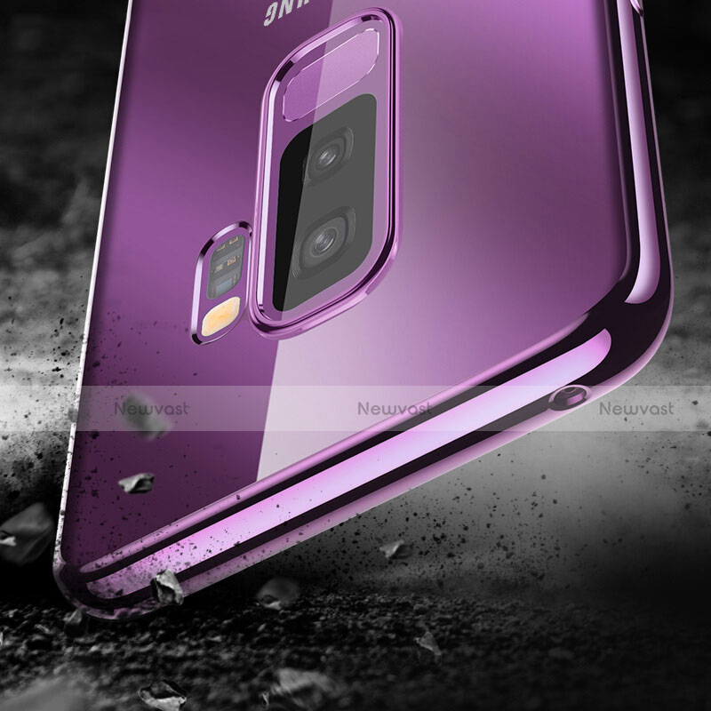 Ultra-thin Transparent TPU Soft Case T09 for Samsung Galaxy S9 Plus Purple