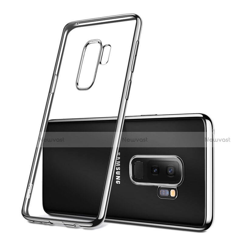 Ultra-thin Transparent TPU Soft Case T09 for Samsung Galaxy S9 Plus Silver