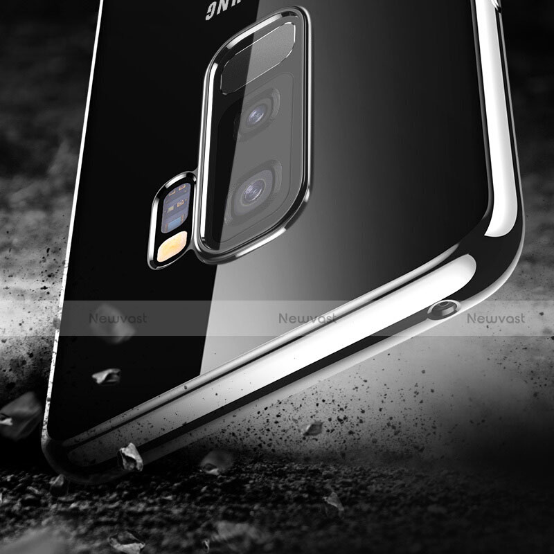 Ultra-thin Transparent TPU Soft Case T09 for Samsung Galaxy S9 Plus Silver