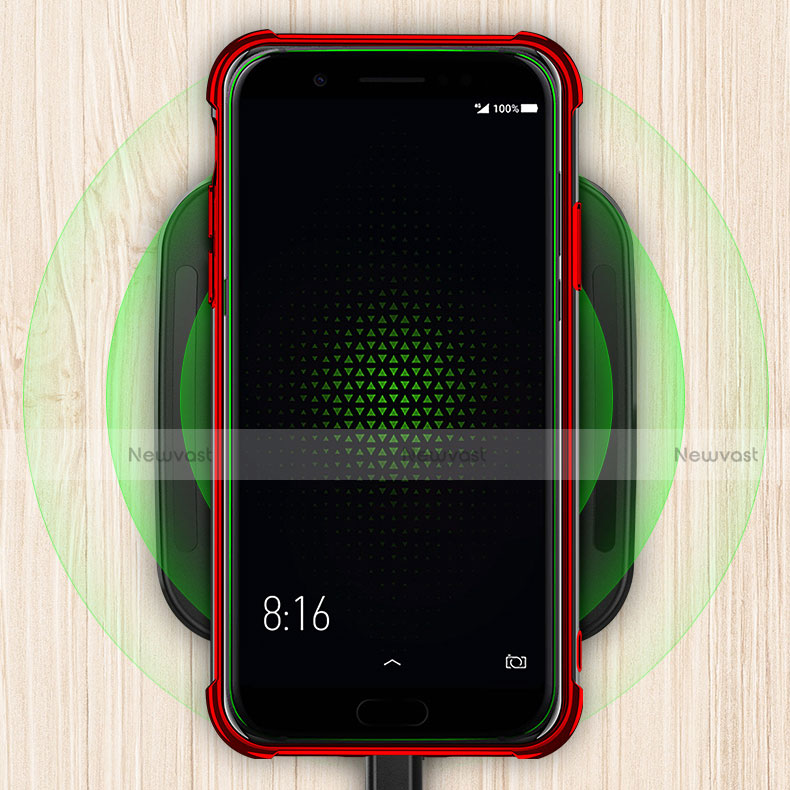 Ultra-thin Transparent TPU Soft Case T09 for Xiaomi Black Shark Red