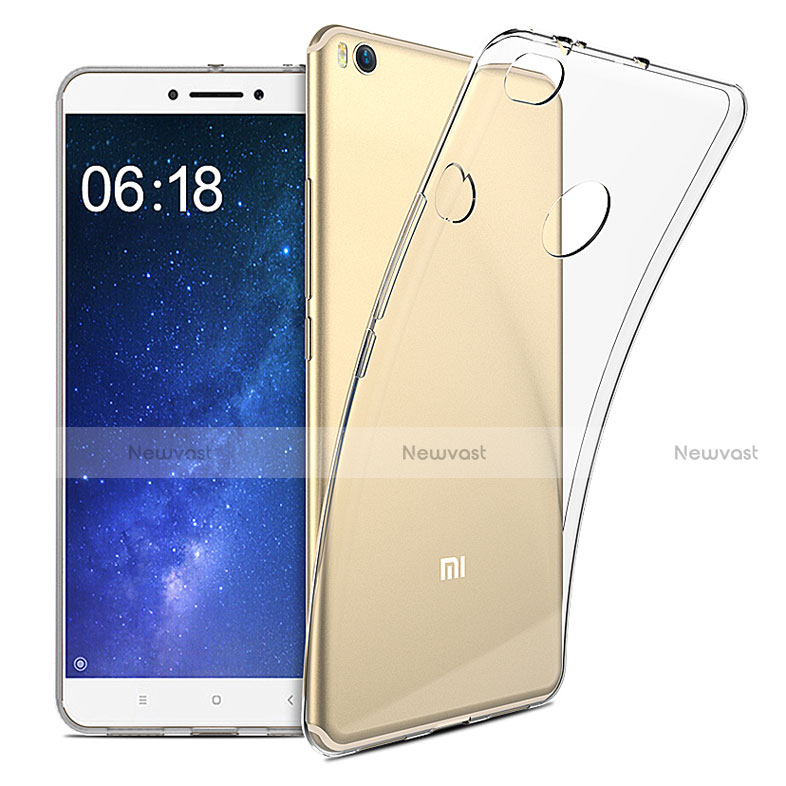 Ultra-thin Transparent TPU Soft Case T09 for Xiaomi Mi Max 2 Clear