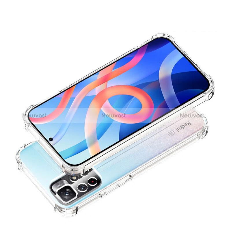 Ultra-thin Transparent TPU Soft Case T09 for Xiaomi Poco M4 Pro 5G Clear