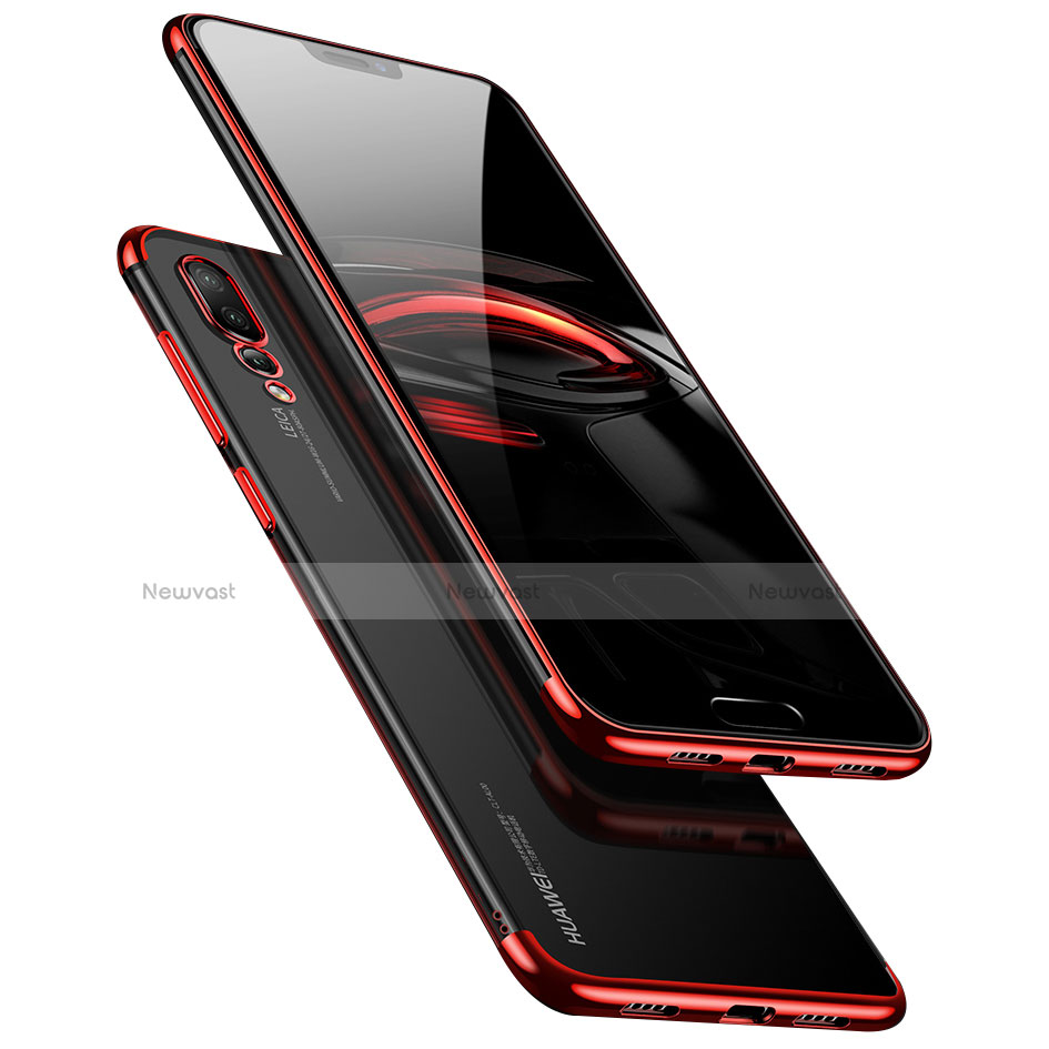 Ultra-thin Transparent TPU Soft Case T10 for Huawei P20 Pro Red