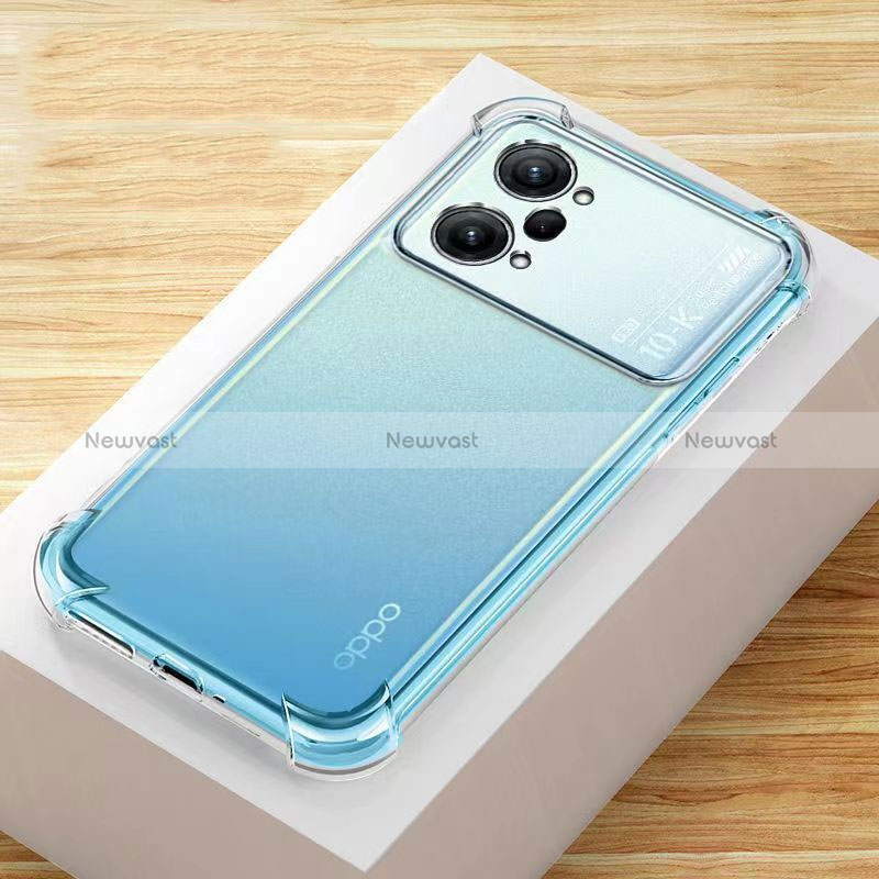 Ultra-thin Transparent TPU Soft Case T10 for Oppo K10 Pro 5G Clear