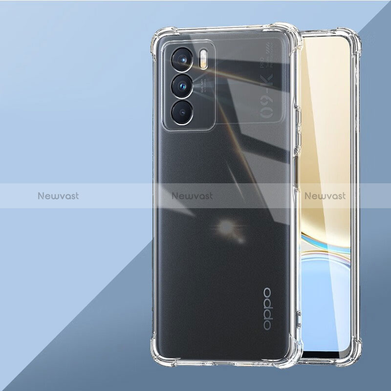 Ultra-thin Transparent TPU Soft Case T10 for Oppo K9 Pro 5G Clear