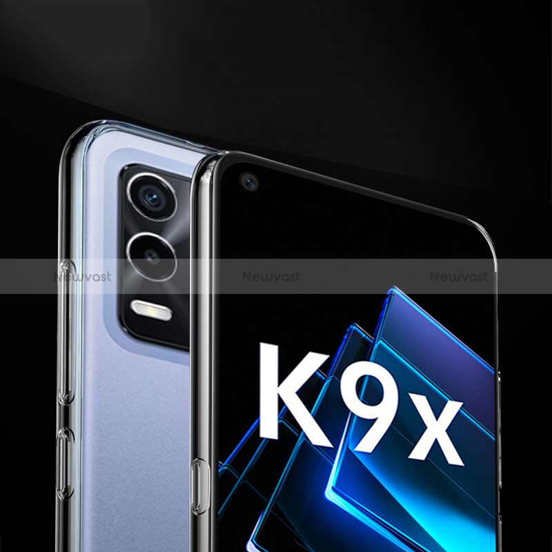 Ultra-thin Transparent TPU Soft Case T10 for Oppo K9X 5G Clear