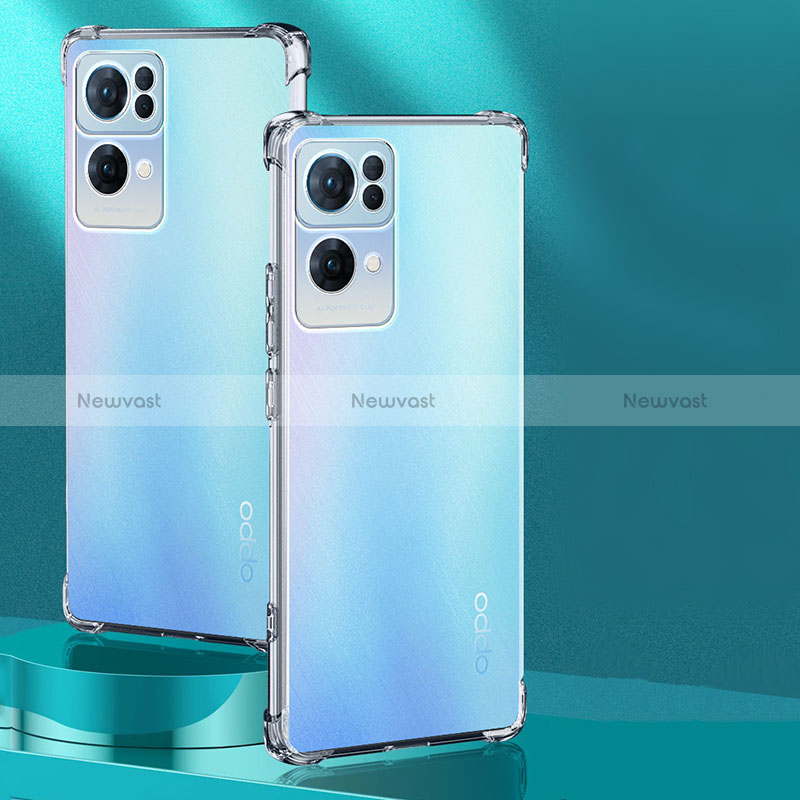 Ultra-thin Transparent TPU Soft Case T10 for Oppo Reno7 Pro 5G Clear