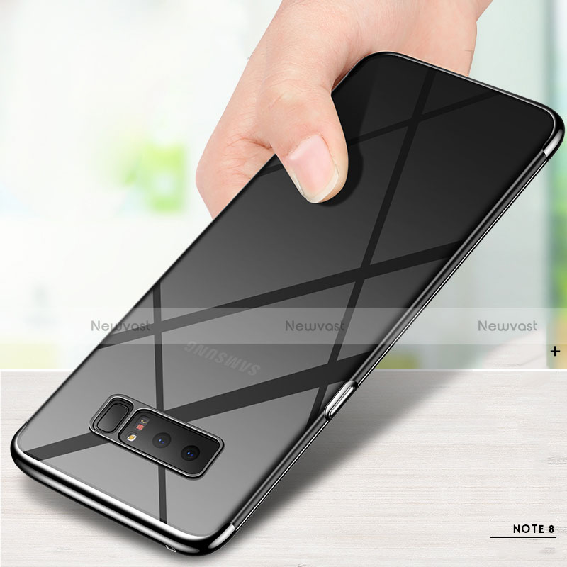 Ultra-thin Transparent TPU Soft Case T10 for Samsung Galaxy Note 8 Duos N950F Black