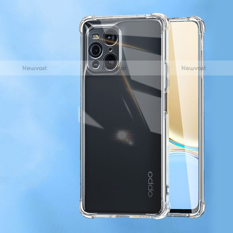 Ultra-thin Transparent TPU Soft Case T11 for Oppo Find X3 Pro 5G Clear