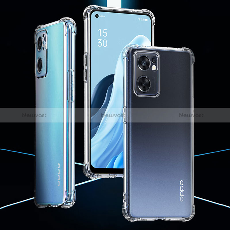 Ultra-thin Transparent TPU Soft Case T11 for Oppo Reno7 SE 5G Clear