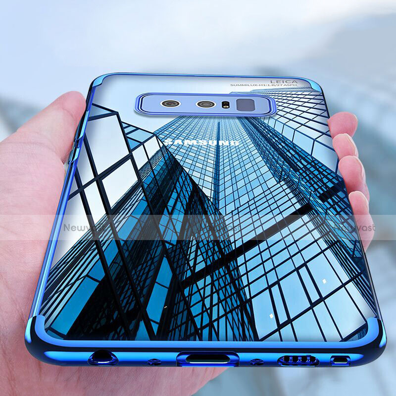 Ultra-thin Transparent TPU Soft Case T11 for Samsung Galaxy Note 8 Blue