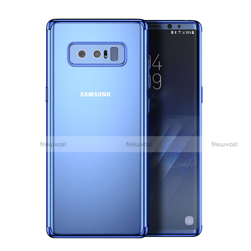 Ultra-thin Transparent TPU Soft Case T11 for Samsung Galaxy Note 8 Blue