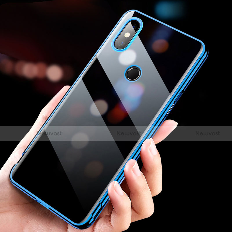 Ultra-thin Transparent TPU Soft Case T11 for Xiaomi Mi Mix 3 Blue