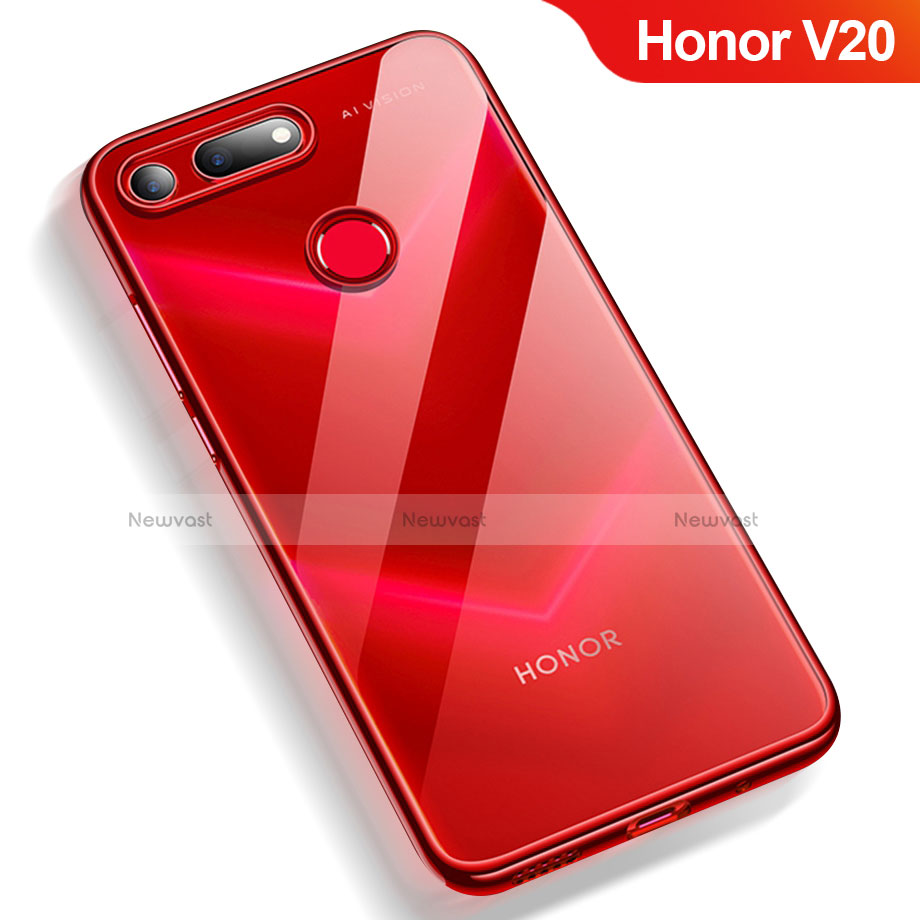 Ultra-thin Transparent TPU Soft Case T12 for Huawei Honor View 20 Red