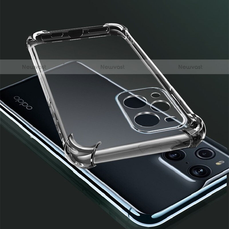 Ultra-thin Transparent TPU Soft Case T12 for Oppo Find X3 Pro 5G Clear