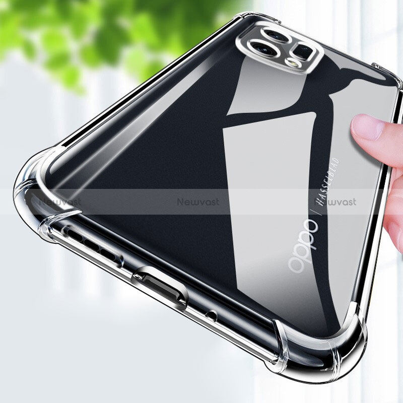 Ultra-thin Transparent TPU Soft Case T12 for Oppo Find X5 5G Clear